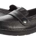 Clarks Women's Cora Daisy Loafers (6.5, Black Tumbled)