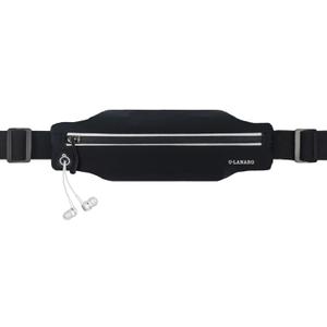 Slim Running Belt Fanny Pack for Men Women, Running Phone Holder Runners Pouch Waist Pack for Workout, Money Belt, Running Gear Accessories [Fits ALL Phones] (Black)