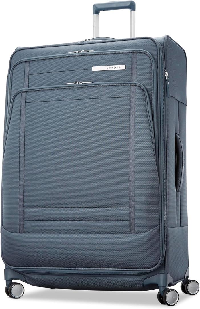 Samsonite UpLIFT Lightweight Large Checked Softside Luggage with Spinner Wheels - Expandable - Airline-Approved, Polyester Soft Suitcase for Ultra Light Travel - Elemental Blue, Size: Large Checked