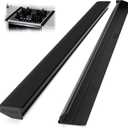 Stove Gap Covers 25 (2 Pack), Stove Gap Filler Between Stove and Counter, Self-Leveling 4mm Thick Silicone Gap Guard, Heat Resistant Oven Gap Filler Armav