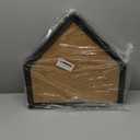 21 Baseball Display Case Wall Mount - UV Protection Lockable Shadow Box with Clear Acrylic Door | Wood Showcase Cabinet for Collectible Balls (Black)