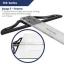Pacific Arc 36 Inch T Square, Traditional Acrylic Graduated in Inch and Metric, Detachable Head