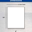 White Chipboard Sheets 8 x 10 (100) - Thick 28PT Cardboard with Solid White Core - Exceptional for Scrapbooking, Crafts & Product Backing…
