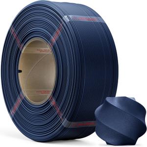PLA Matte Dark Blue Refill Filament 1kg (2.2lbs) for Reusable Spools, 1.75mm Spool-Less 3D Printing Filament, Compatible with Bambu Lab 3D Printers