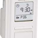 Honeywell RPLS540A ECONOSwitch Programmable Timer Switch, White (Requires 40 W Minimum), 1.5"D x 1.69"W x 4.06"H