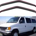 in-Channel Window Visors Rain Guards for 1992-2006 Ford E-150/E-250/E-350/E-450/E-550 Super Duty, Window Vent Wind Deflectors Visors Shades for 92-06 Econoline Cargo Van, 2PCS