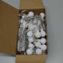 Lighting EVER Globe String Lights Battery Operated, 16.4ft 50 LED Small Ball Decorative Fairy Light with Remote and Timer, Hanging for Bedroom, Teen Room, Dorm, Teepee, Balcony, Camping Tent (Warm White)