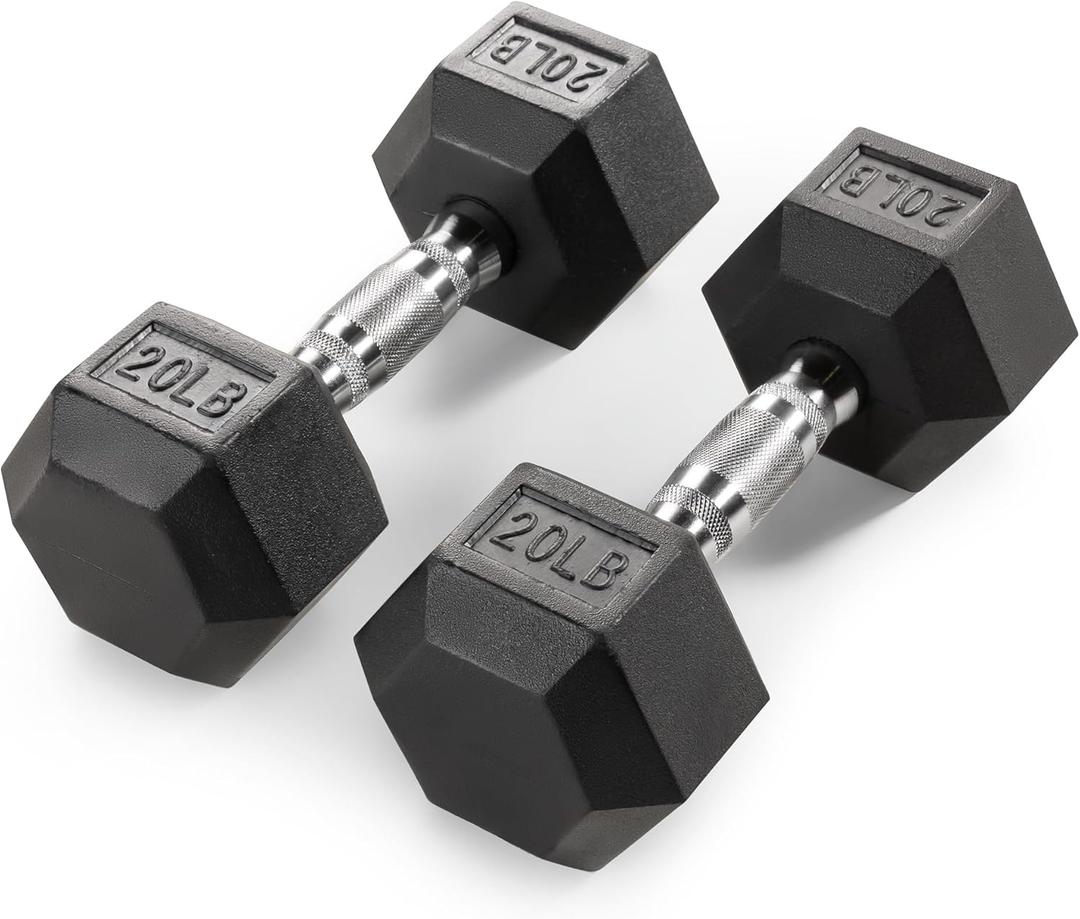 2x5lb 2x20lb dumbbells