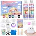 DIY Taba Squishy Making Kit,18oz Squishy Molds Silicone,Liquid Silicone 1:1 AB Ratio Epoxy Resin Mix for Squishy Making, Mold Cat Claw, Hamster, Rabbit,Gifts for Any Occasion