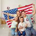 The Dreidel Company USA Flag Pinwheel, Stars and Stripes, Patriotic, Party Decorations, 6" Inches (12-Pack)