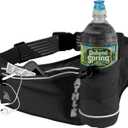 Running Fanny Pack with Water Bottle Holder - Adjustable Running Belt With Water Bottle Holder and Pouch - One Size Fits All Travel Fanny Pack