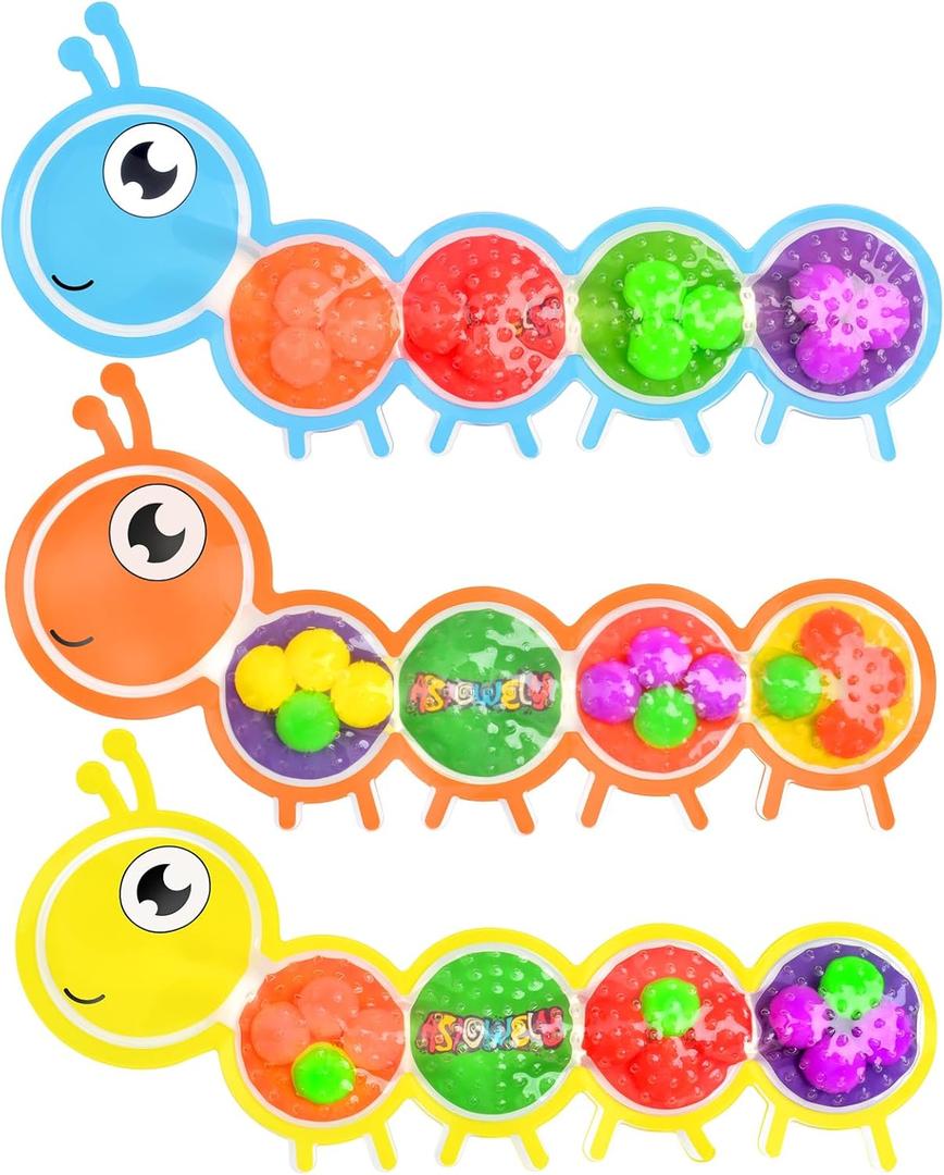 3Pcs Color Sorting Sensory Toys for Kids with Autism Toddler Toys for Airplane Travel Road Trip Preschool Montessori Toys Fine Motor Skills Christmas Stocking Stuffer Gift for Boys Girls C