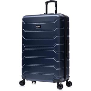 InUSA TREND Luggage with Spinner Wheels | Durable lightweight Hardside Suitcase, Travel Bag with Handle and Trolley | 32-inch Extra-Large Checked luggage | Blue