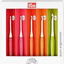 Prym Ergonomics Crochet Hook Set, Small (E, G, 7, H, J) 5 pack