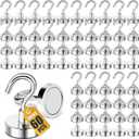 DIYMAG Magnetic Hooks, 30lbs+ Magnet Hook 2025 Cruise Cabin Ship Essentials Heavy Duty Strong Magnets Refrigerator Fridge Hanging for Classroom Beach Vacation Kitchen Grills Home 60 Pack