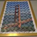 Golden State Art,12x18 Ornate Picture Frame,Real Glass Front,Black Gold | Includes build-in buttons and hangers.Inner bead trim design.12x18 Decorative photo frame.Wall mount