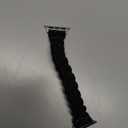 Wearlizer Stretchy Braided Band Compatible with Apple Watch Bands Women 38/40/41/42mm(Series 11 10) S Slim Elastic Solo Loop Strap Woven for iWatch Series 11 10 9 8 7 6 5 4 3 SE/Ultra 3 2 1 (Black)