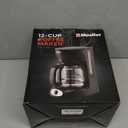 Mueller 12-Cup Drip Coffee Maker - Borosilicate Carafe, Auto-Off, Reusable Filter, Anti-Drip, Keep-Warm Function, Clear Water Level Window Coffee Machine, Kitchen Essentials & Accessories (Black)