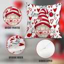 2 x FUTBU Valentines Day Pillow Covers, Valentines Decorations Indoor Pillow Covers 16x16 Set of 4 Red Buffalo Plaid Gnomes, Valentine Day Decor Throw Pillow Covers for Couch Sofa Living Room Outdoor