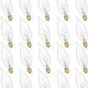 Potanro E12 Incandescent Light Bulbs 25Watt Warm White 2700K, 180 Lumens Candelabra Light Bulbs Decorative Dimmable Chandelier Bulbs for Ceiling Fan, Pendants (25W-20Pack)