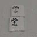 SharkBliss Funny Sarcastic Quotes Cocktail Napkins, 100 Pack The Captain To Save Time Lets Assume Im Always Right Pontoon Joke Cocktail Napkins For Bachelor Birthday 2-Ply, 5x5" (Captain)