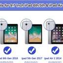 BMOUO Case for iPad 6th 5th Generation (9.7 inch, 2018/2017), 3 Layer Shockproof [360 Swivel Stand][Hand Strap][Pencil Holder] Kids Case for iPad 9.7 inch 2018/2017,Sky Blue