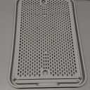 Bartuke Cat Litter Box Step with Removable Splash-Proof Baffles, Large Pet Ramp for Litter Box with Filter Function Double Layer Cat Pedal Footrest Splash-Proof Easy to Clean (Light Grey)