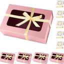 Pink Large Gift Boxes with Window, 13.5"x9"x4.3" Bridesmaid Boxe for Gift Giving,Birthday Gift Box with Magnetic,Closure Lid Gift Boxes for Presents,Cute Boxe,Luxury for Gift Packaging,Gift Box for Wrapping Gifts