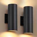 Nigaut 11.8" Outdoor Wall Lights 2 Pack, Anti-Rust Aluminum Up and Down Lights Outdoor for House Garden Porch Exterior Lighting Fixtures, E26 Base