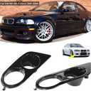 2PCS Fog Light Cover for E46 M3 20012006 Front Bumper Accessory Dual Hole Fog Lamp Bezels 4 Door Sedan