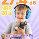 Dr.meter Noise Cancelling Headphones for Kids Adults 2 PACK, SNR27.4 Ear Protection Kids Ear Muffs, Adjustable Earmuffs for Monster Jams, Sensory Autism, Concerts, Fireworks