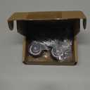 1-1/2 Inch Fixed Caster Wheels Set of 4, Heavy Duty Industrial Casters, Silent Rigid Plate Casters, Furniture Casters for Hardwood Floors, Load Capacity 200 Lbs, Non Swivel