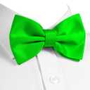 trilece Bow Ties for Men - Men's Solid Pre-tied Clip on Bowties for Formal Wear - Adjustable Bow Tie - Bow ties for Woman (Neon Green), Pack Of 2