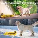 EXPAWLORER Anti Slip Dog Socks to Prevent Licking Paws, Dog Shoes for Hot Pavement, Dog Booties for Small Medium Large Senior Dogs, Traction Control Boots & Paw Protectors for Hardwood Floors