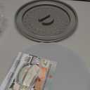 2 in 1, Aidacom Microwave Place Mat & Food Cover- Mat as Bowl Holder, for Splatter Guard, Multi-use: Silicone Trivet, Pot Holders, Drying, Baking, Utensils Rest for Kitchen Counter, Grey (Gray)