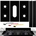 Stove Cover Gas Stove Top Protectors for Samsung Gas Range With 2 Pcs Gap Covers - Reusable Oven Stove Liners Mat Stove Non-Stick Washable Gas Stove Liners to Keep Stove Clean