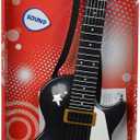 Simba Kids Electric Guitar 22 in. with Real Metal Strings, Black Rock Guitar for Kids Ages 4+