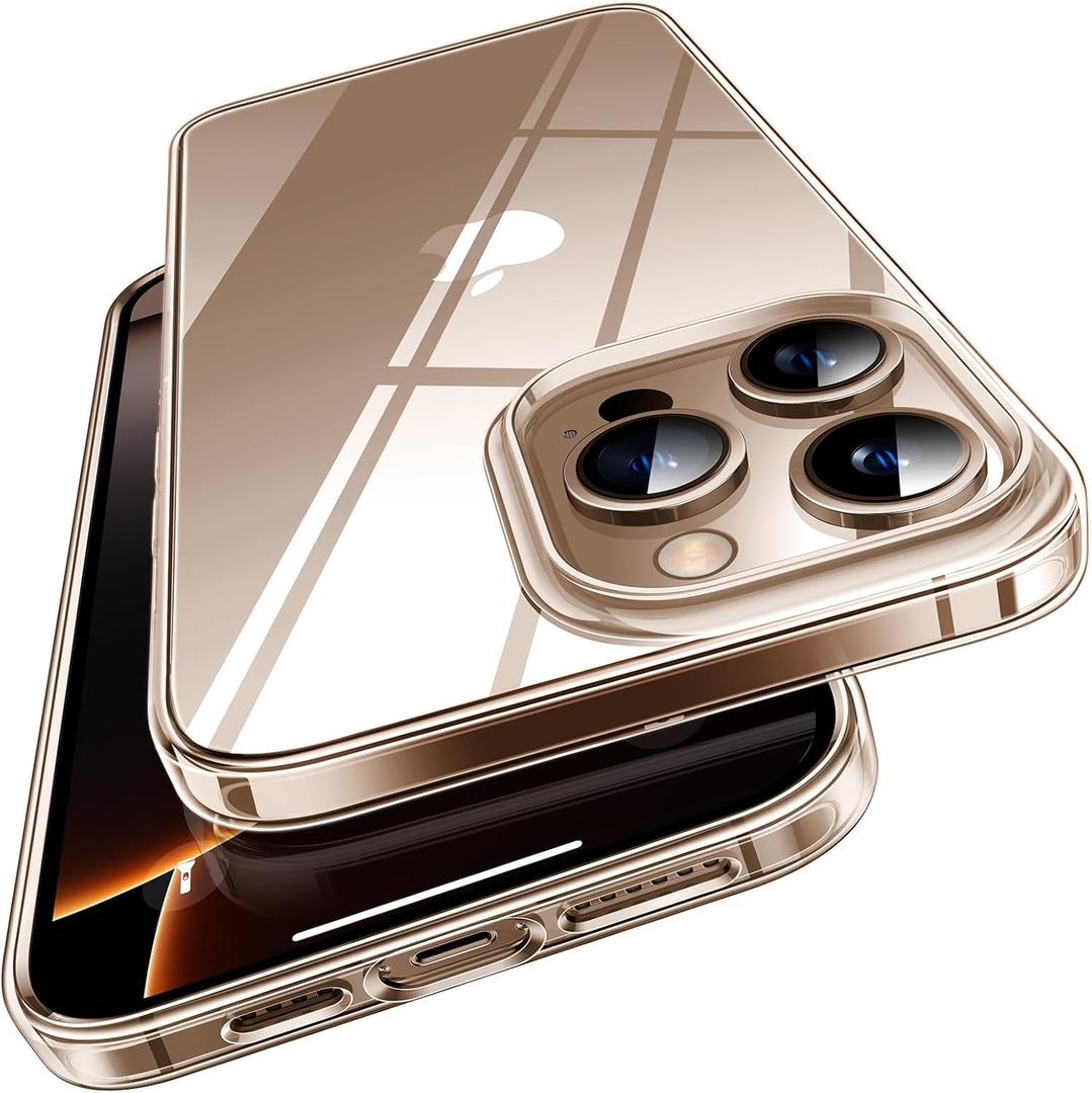 TORRAS Crystal Clear for iPhone 16 Pro Case, Ultra-Thin, Non-Yellowing, Military Protection, Slim Fit Silicone TPU Cover for iPhone 16 Pro Phone Case, Soft, Clear, 6.3 inch