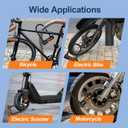 Bike Locks Heavy Duty Anti Theft, Combo Bike U Lock, 4-Digit Resettable Combination E-Bike Large U Shaped Lock for Electric Bike, Bicycle, Escooter, Motorcycle,Door