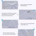 Firmoo Anti Blue Ray Computer Reading Glasses, Vintage Chic Square TR Frame, Anti Eyestrain UV400 Protection Glasses for WomenClear, 2.50