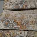 Madane Runner Rugs for Hallway 2x10 Long Washable Non-Slip Hallway Runner Rug Low-Pile Stair Kitchen Runner Throw Carpet for Entrance Living Dining Laundry Room (Turmeric/Grey, 2 x 10)