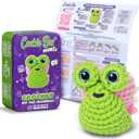 Cookie Box MINIs Crochet Kit for Beginners – Gift Set to Make Snail Dora Amigurumi Plushie – Easy DIY Crochet & Knitting Starter Kit with Printed Instructions & Step-by-Step Video Tutorial