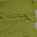 Tankaneo Womens Short Sets 2 Piece Outfits 3/4 Sleeve Tops and Elastic Waist Shorts Lounge Set Casual Loungewear (XX-Large, Green)