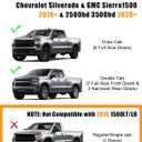 KINGGERI Under Seat Storage Boxes Compatible with 2019-2026 Chevy Chevrolet Silverado 1500/GMC Sierra 1500, 2020-2026 Silverado/Sierra 2500HD/3500HD | Double & Crew Cab Rear Underseat Organizer Box
