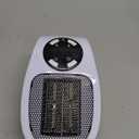 Mini Plug in Heater, Portable Wall Space Heater with Remote, Small Wall Outlet Heating with Adjustable Thermostat and 12H Timer, LED Display for Home Office Bathroom Indoor Use (Ivory)