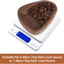 Coffee Bean Dosing Cup and Spray Bottle Set, Walnut Wood Bean Measuring Tray Espresso Accessories Tools Kit with RDT Static Reduction Spray Spritzer for Coffee Lovers Gift