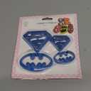 4pcs set Super Hero Batman Superman cartoon Cookie impression Cutter pastry stamp biscuit mold Sugarcraft Cake Decoration