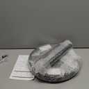 Height Adjustable Drink Table, Small Round Side Table, Weighted Martini Pedestal Tables for Small Spaces, Living Room, Bedroom, Sofa Couch, Office, Black