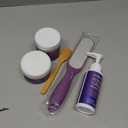 Pedicure Kit For Feet 4pcs Foot Spa Kit For Christmas Birthday Valentine's Women Men Gift Lavender Feet Care Kit for Dry Cracked Foot Soak Salt Foot Callus Remover Gel Foot File Foot Cream