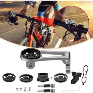 Out Front Adjustable Bicycle Mount - Aluminum Alloy Bike Mount for Garmin Extended Mountain Bike Computer Road Mountain Cycling GPS Combo Extended Bike Accessories for 32mm Handlebar